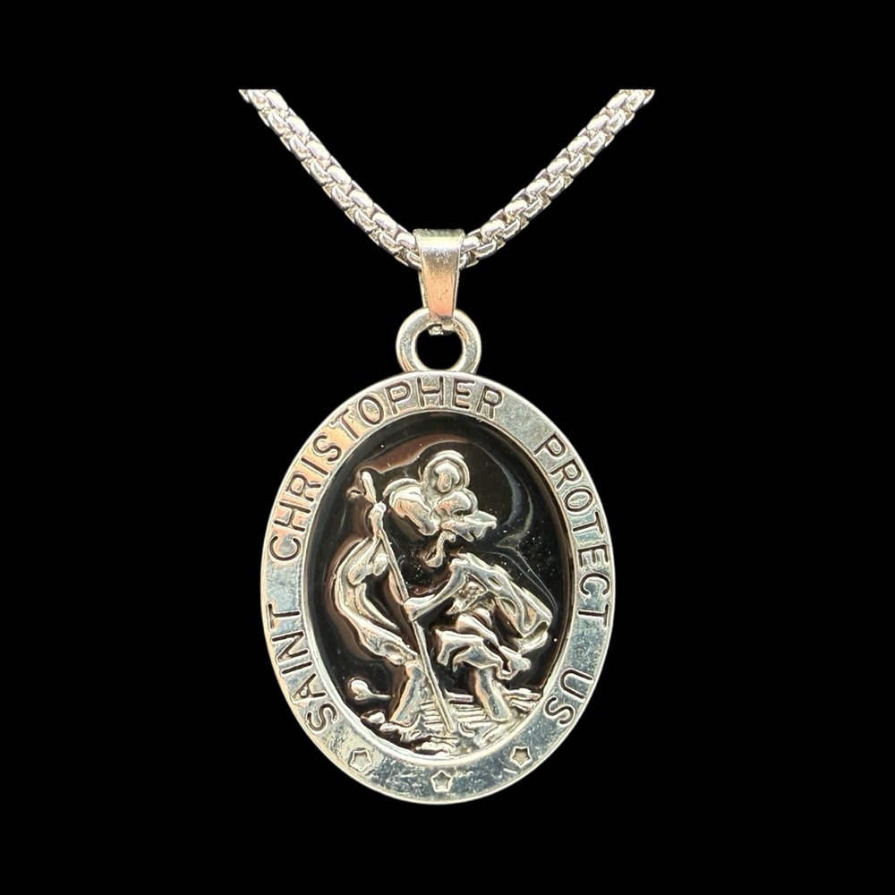 Saint Christopher Silver Necklace